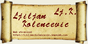 Ljiljan Kolenčević vizit kartica